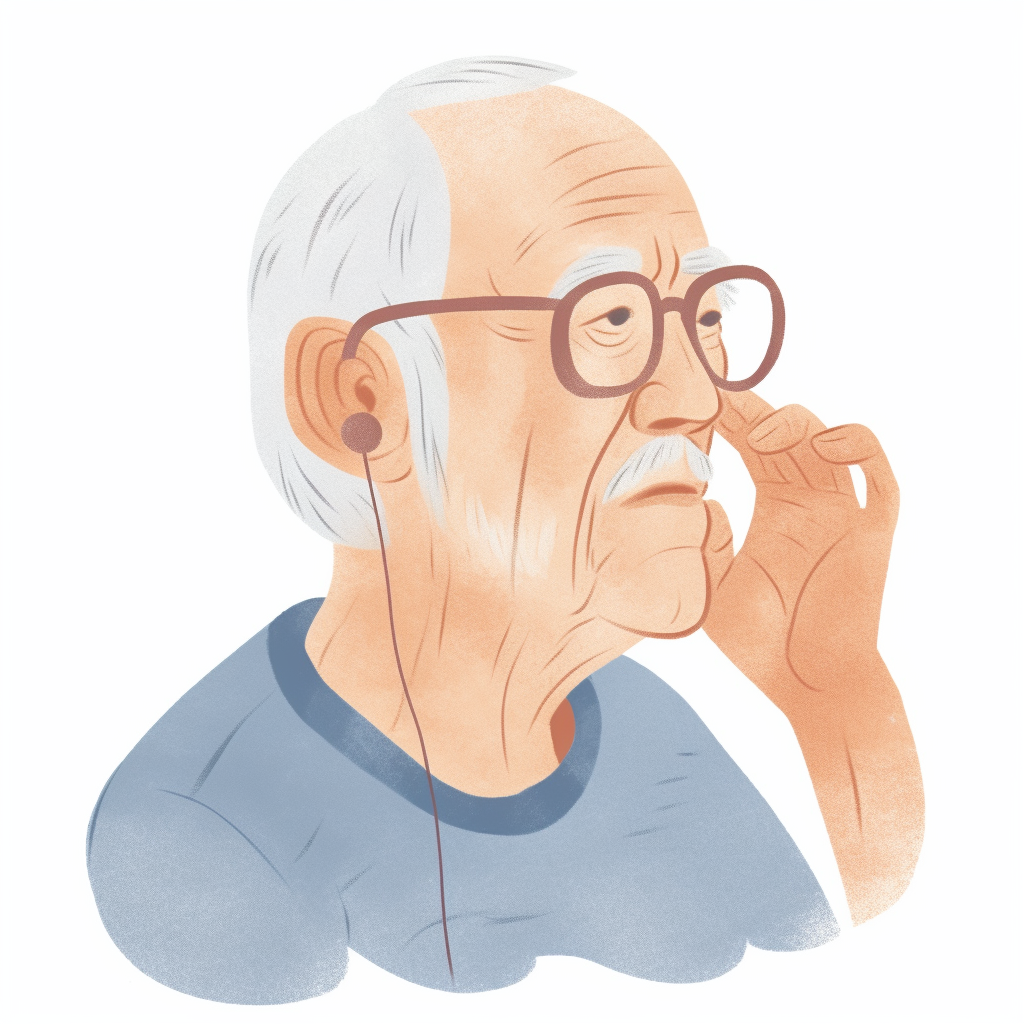 Perte audition senior | Illustration